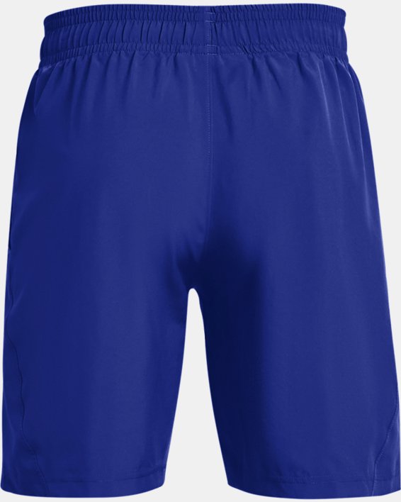 Men's UA Woven Graphic Wordmark Shorts, Blue, pdpMainDesktop image number 5